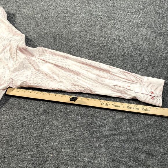 Visconti Uomo Mens XL Disco Button Shirt Paisley All Over Print 2 Ply Mercerized - Picture 8 of 8